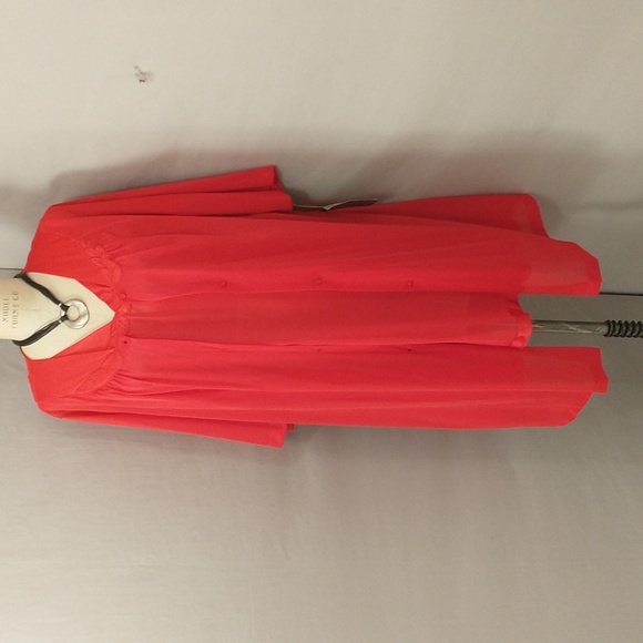 NWT Vintage Nightgown & Robe Vassarette Bright Red Made in USA Matching Set - Picture 7 of 12